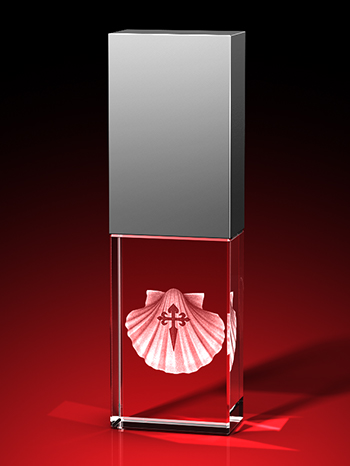 Jakobsmuschel - USB-Stick, LED weiß, 64 GB – GLASFOTO.COM